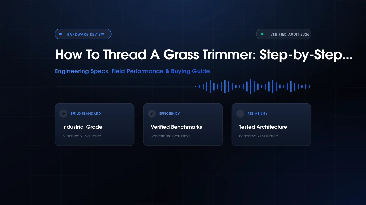 How To Thread A Grass Trimmer: Step-by-Step Fix (2026)
