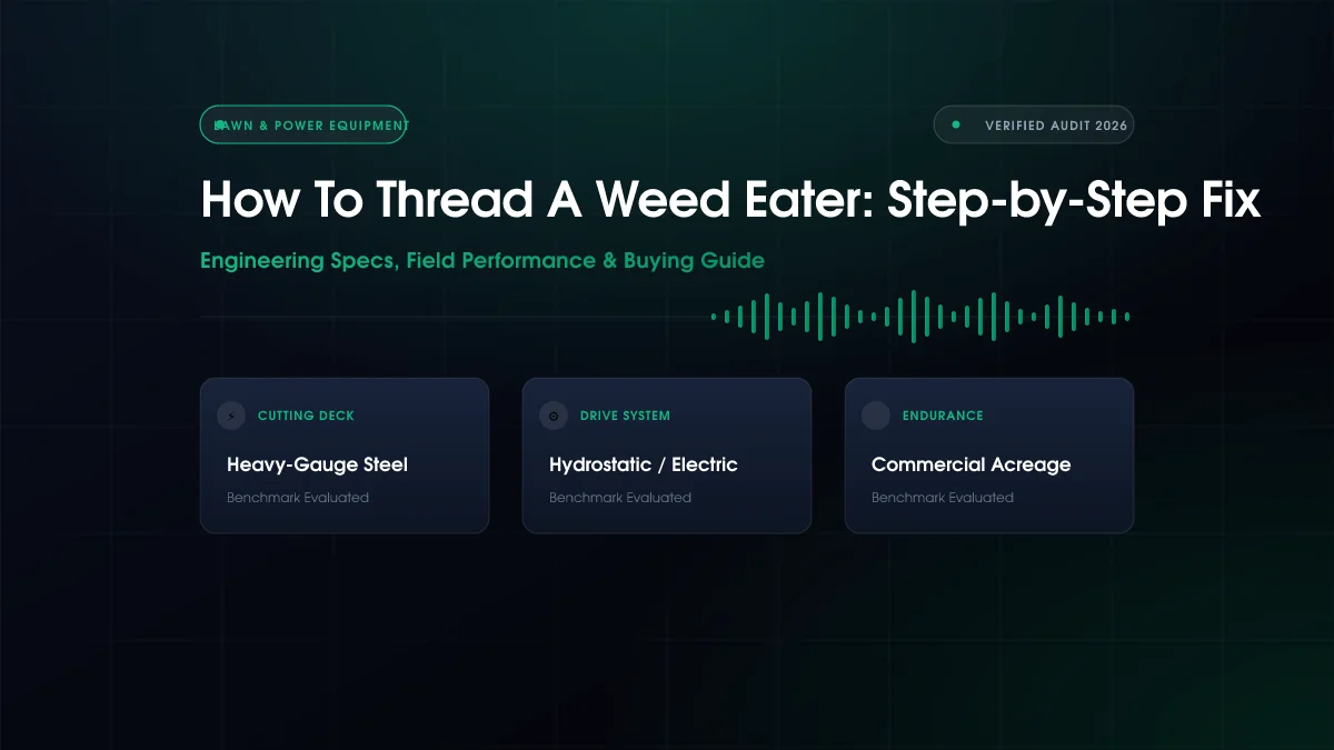 How to Thread a Weed Eater