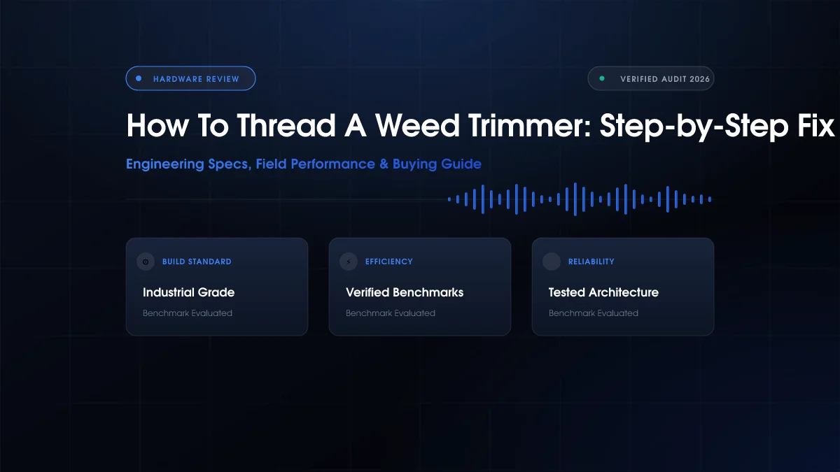 How to Thread a Weed Trimmer