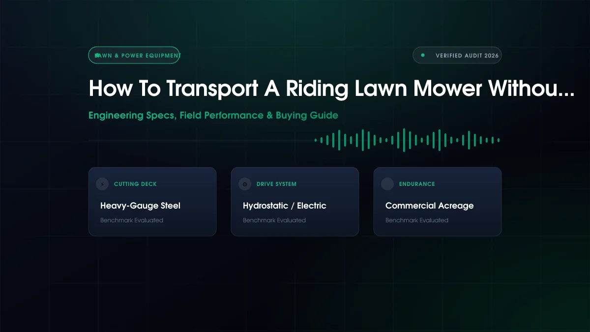 How To Transport A Riding Lawn Mower Without A Trailer