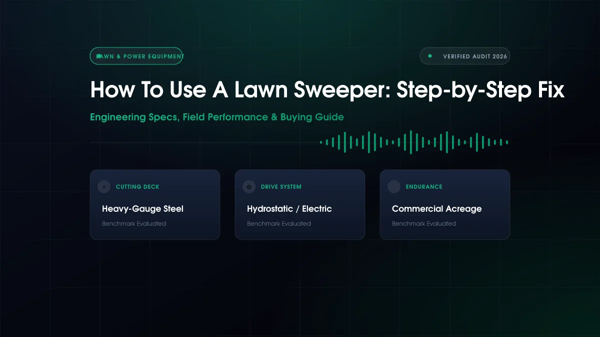 How to Use a Lawn Sweeper