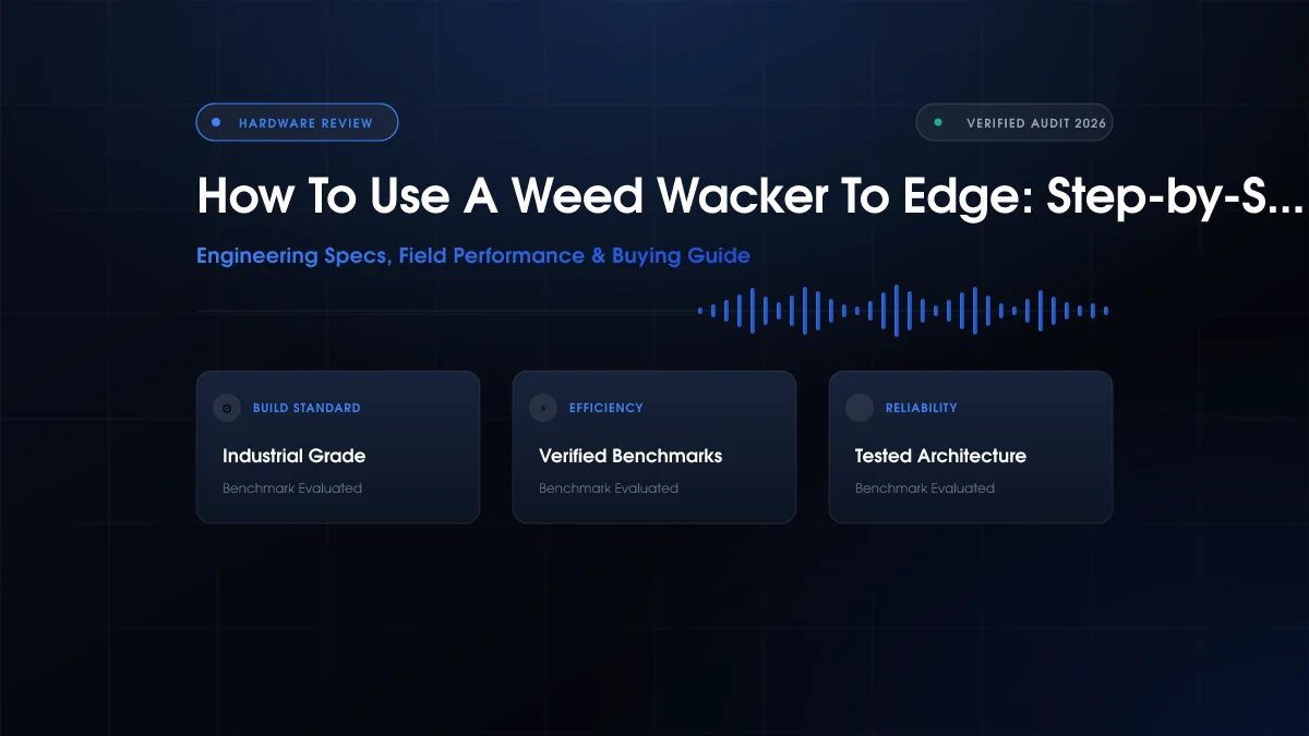 How to Use a Weed Wacker to Edge