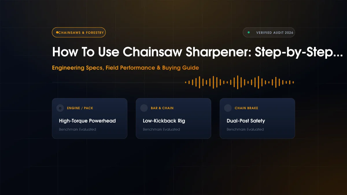How To Use Chainsaw Sharpener: Step-by-Step Fix (2026)