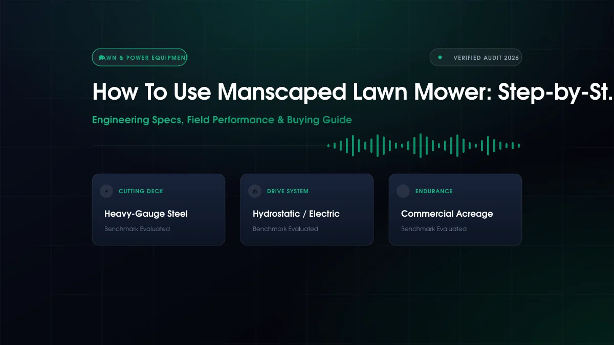 How To Use Manscaped Lawn Mower: Step-by-Step Fix (2026)