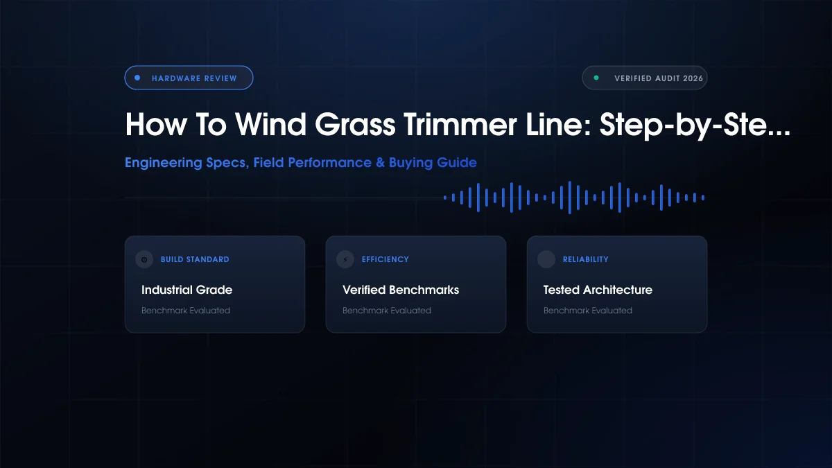 How To Wind Grass Trimmer Line: Step-by-Step Fix (2026)