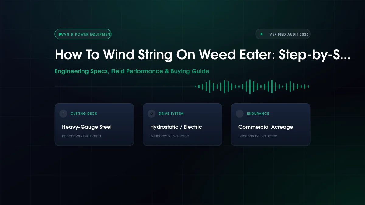 How to Wind String on Weed Eater