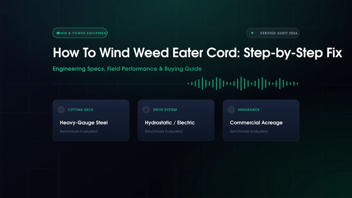 How To Wind Weed Eater Cord: Step-by-Step Fix (2026)