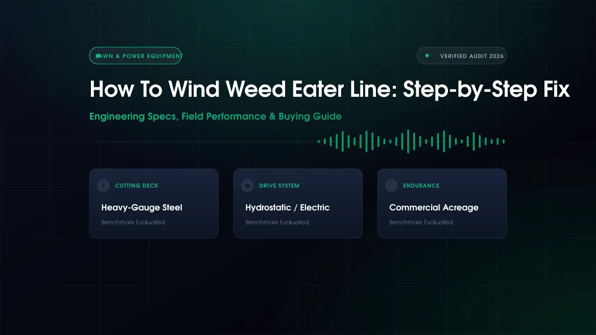 How to Wind Weed Eater Line