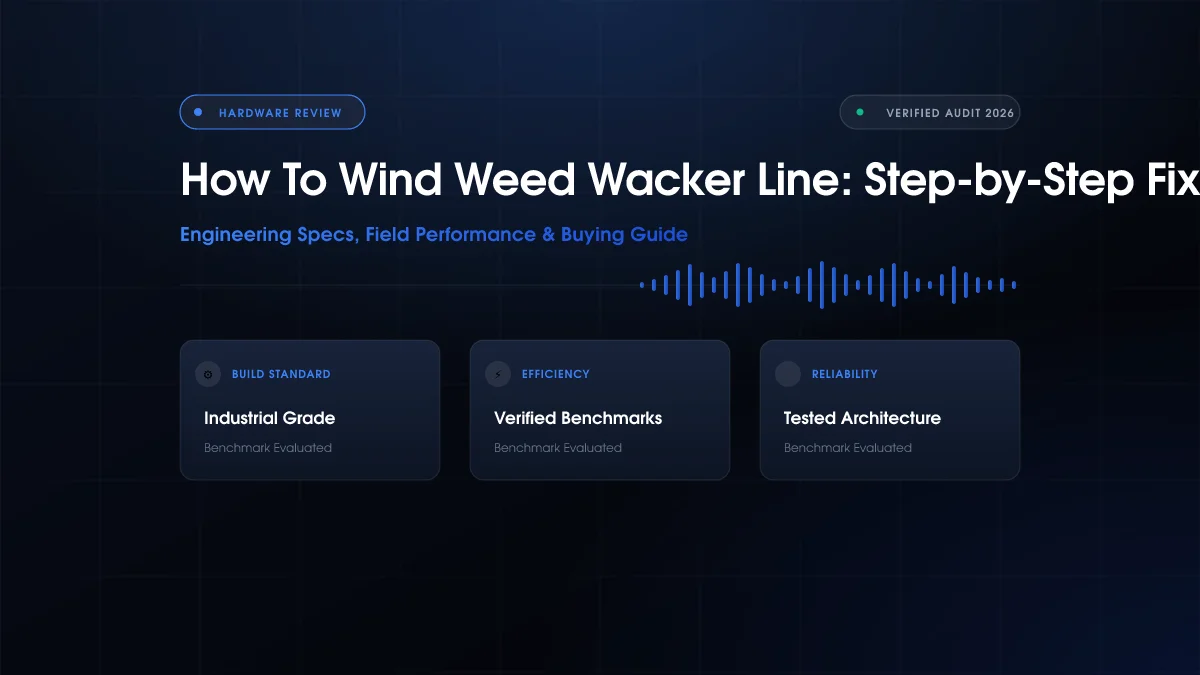 How To Wind Weed Wacker Line: Step-by-Step Fix (2026)