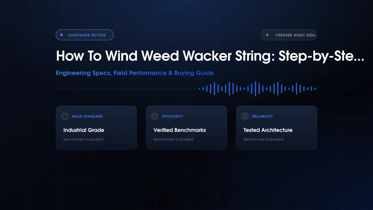 How to Wind Weed Wacker String