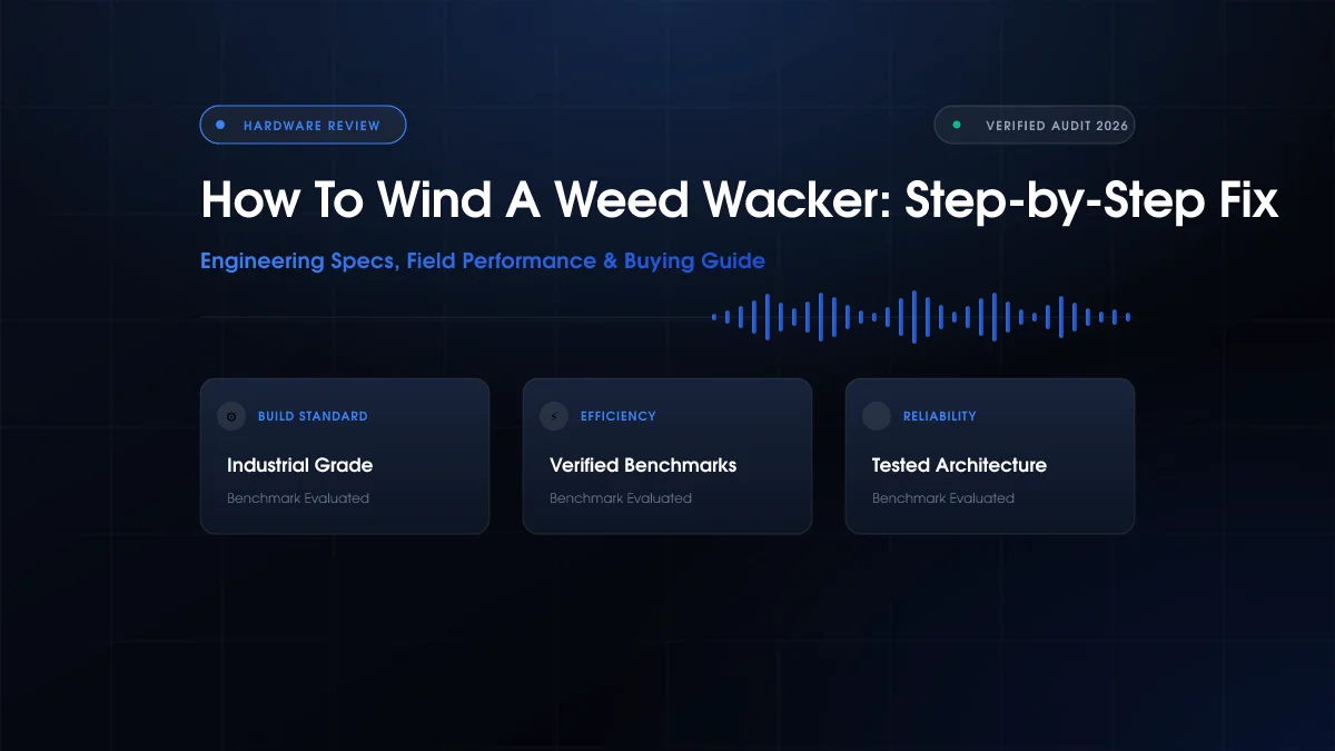 How to Wind Weed Wacker