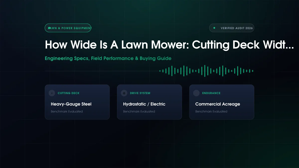 How Wide Is a Lawn Mower?