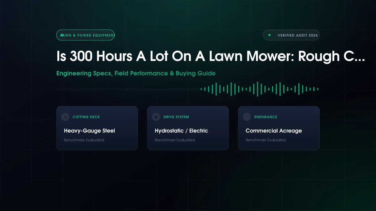 Is 300 Hours a Lot on a Lawn Mower?