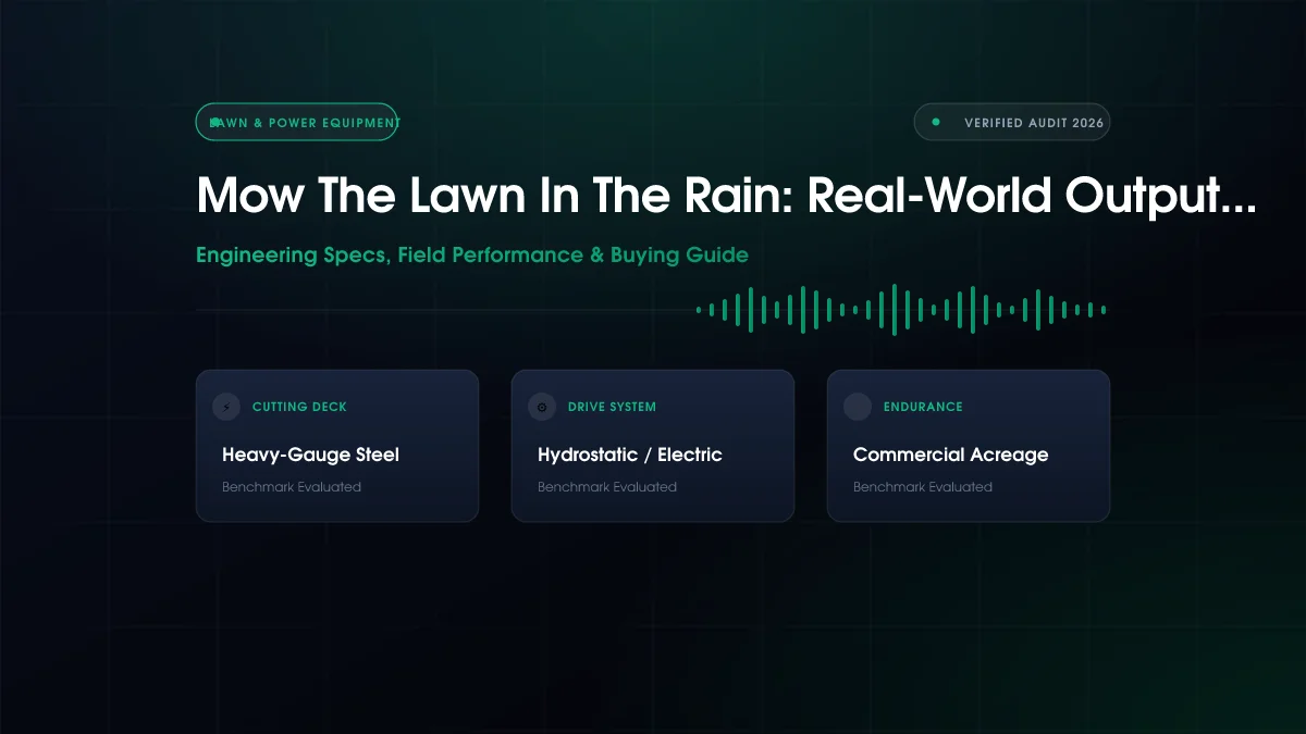 Mow The Lawn In The Rain: Real-World Output Compared (2026)