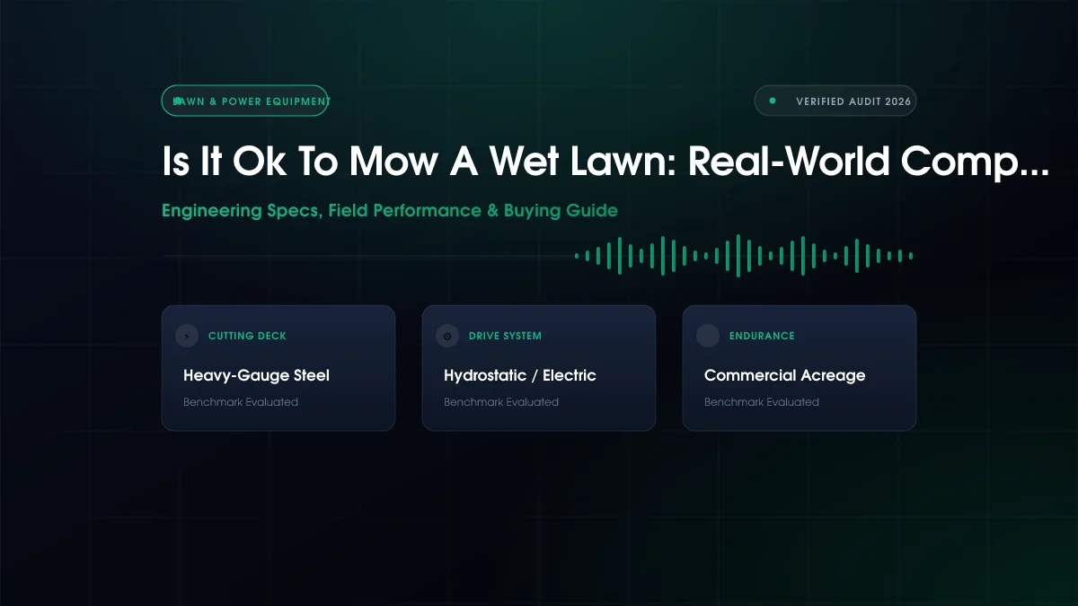 Is It Ok to Mow Wet Lawn?