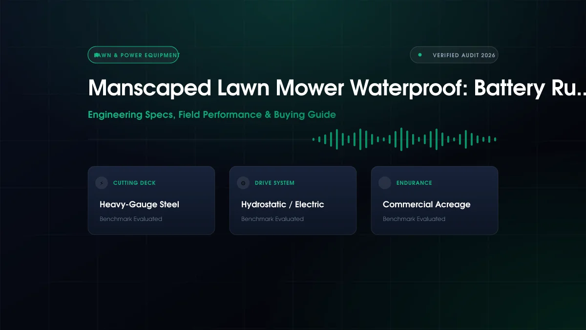 Manscaped Lawn Mower Waterproof: Battery Runtime Ranked