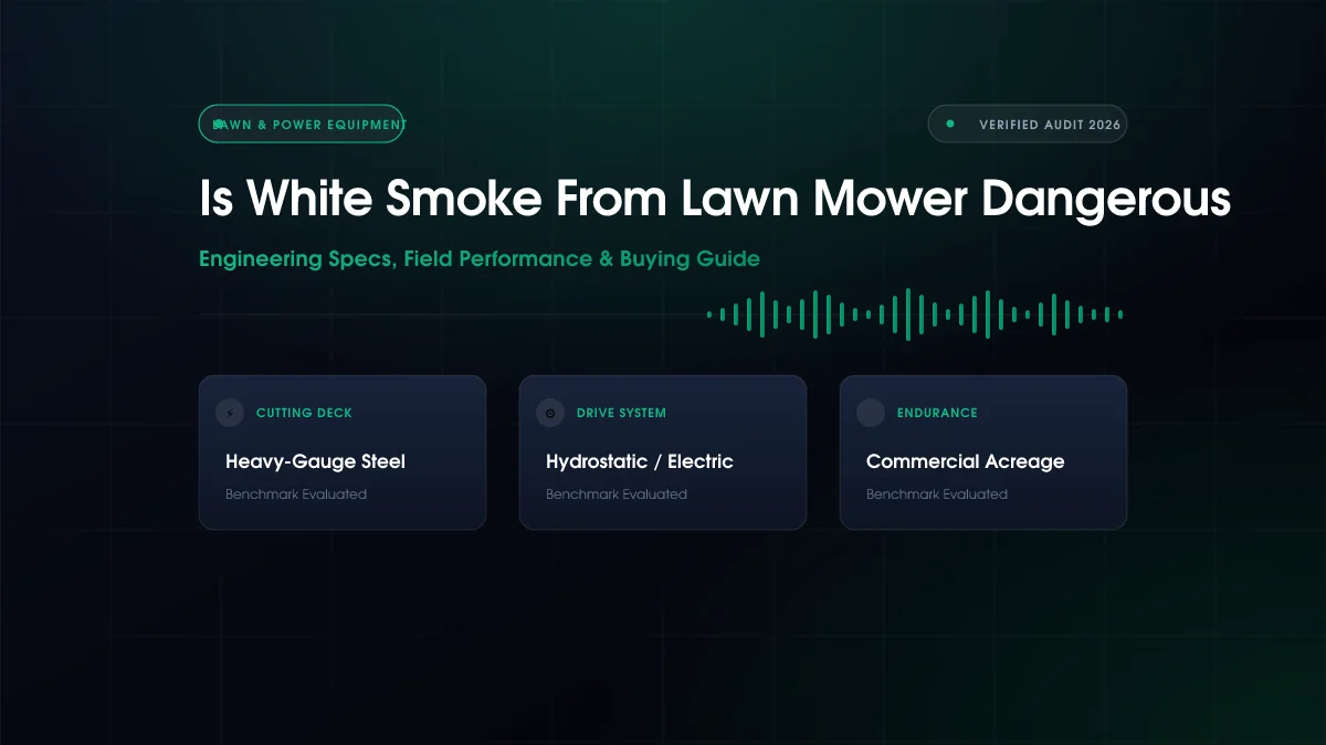 Is White Smoke from Lawn Mower Dangerous?