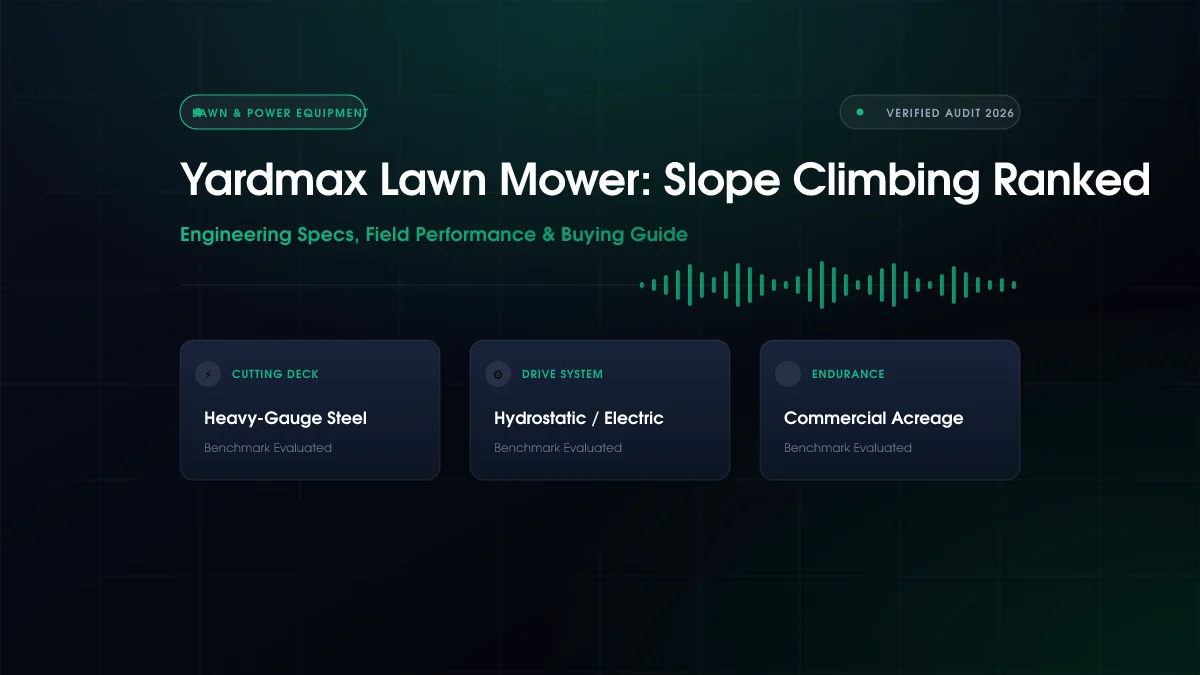 Yardmax Lawn Mower: Slope Climbing Ranked (2026)