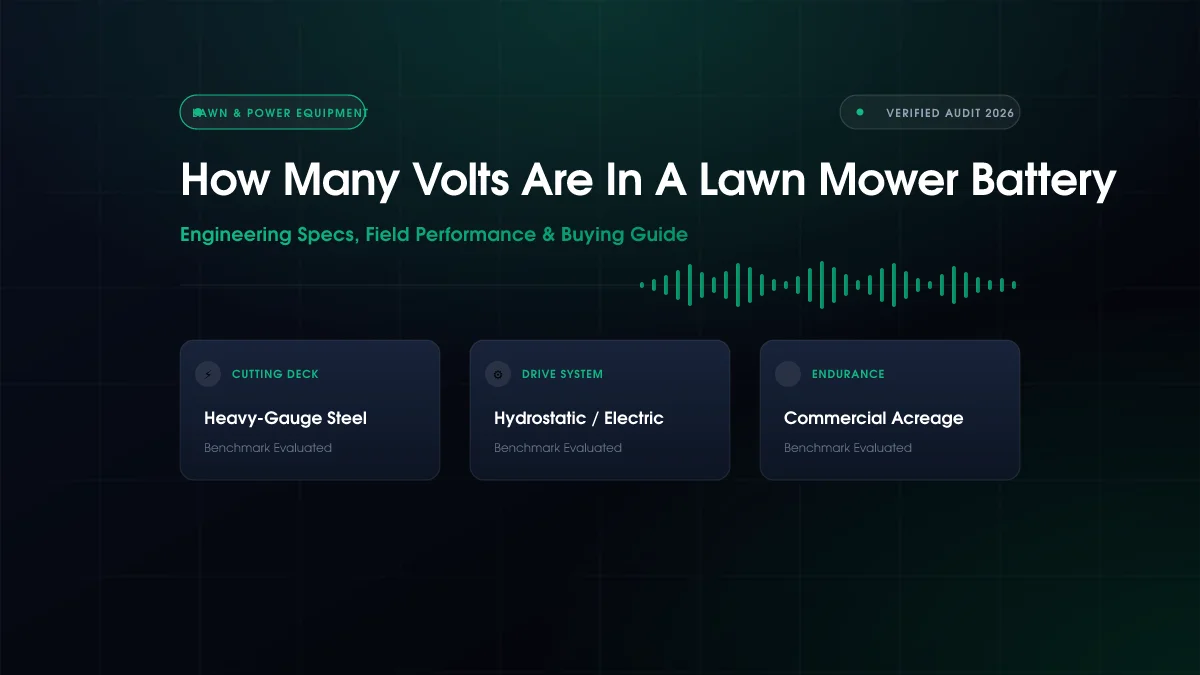How Many Volts Are in a Lawn Mower Battery? (2026)