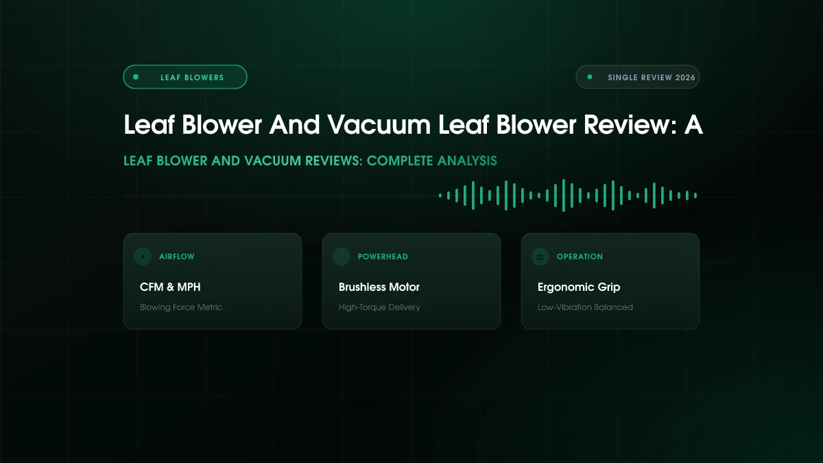 Leaf Blower and Vacuum Leaf Blower Review (2026)