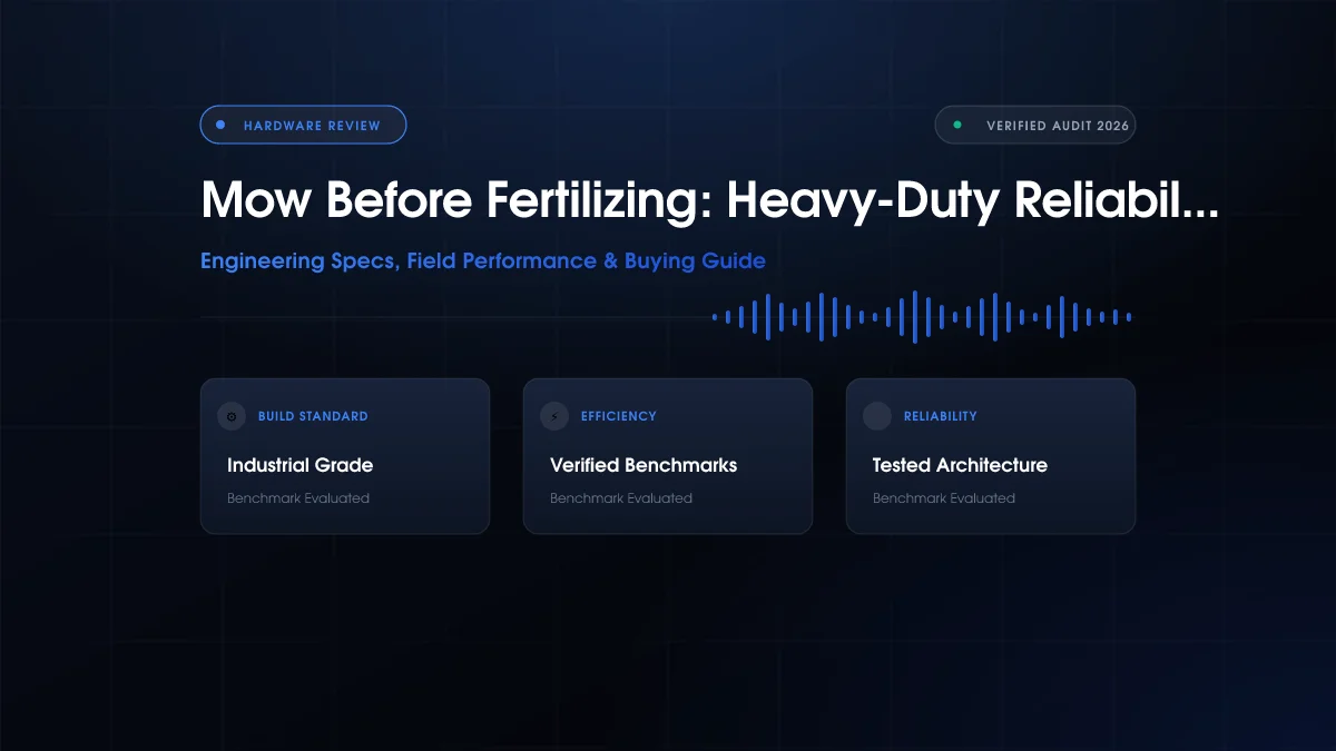 Mow Before Fertilizing: Heavy-Duty Reliability Ranked