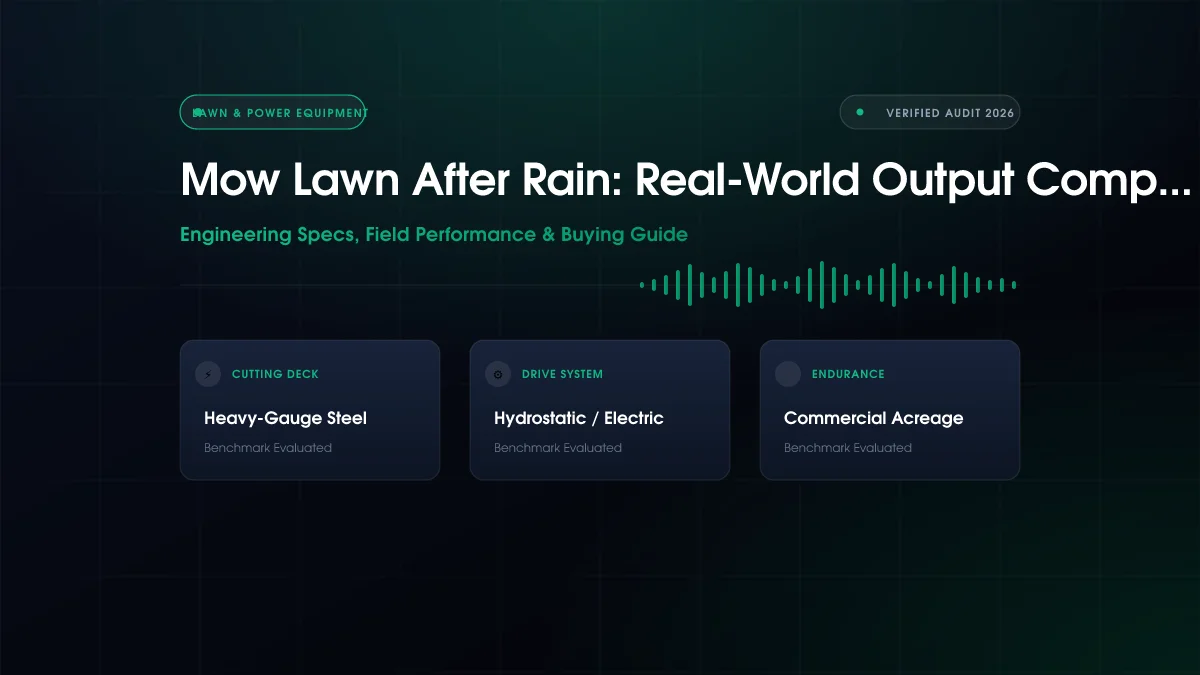 Mow Lawn After Rain: Real-World Output Compared (2026)