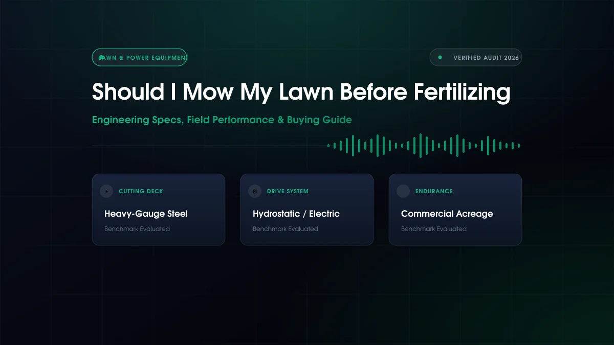 Should I Mow My Lawn Before Fertilizing? (2026)
