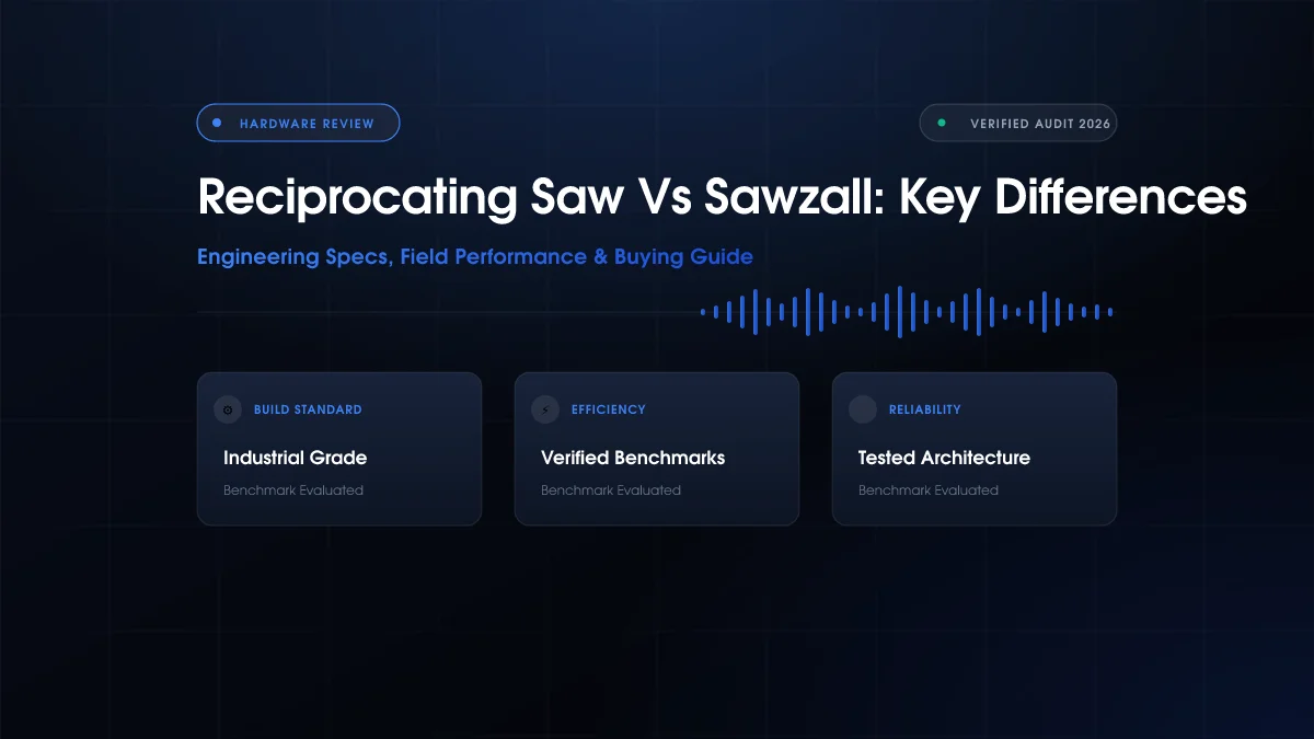 Reciprocating Saw Vs Sawzall: Key Differences (2026)