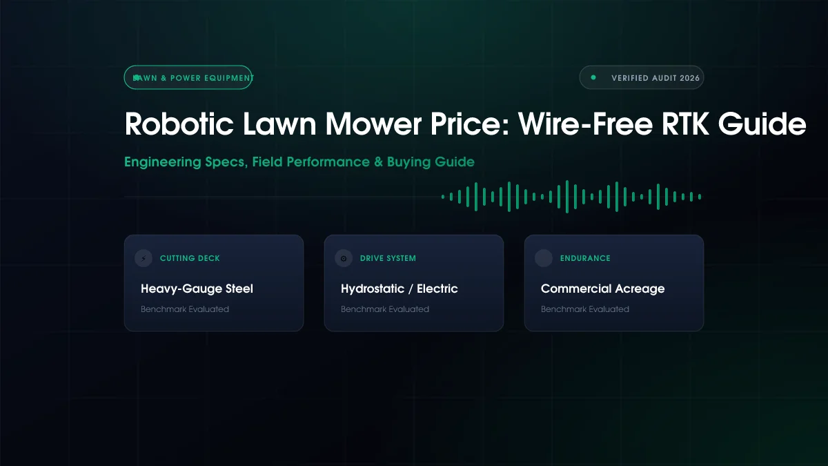 Robotic Lawn Mower Price: Wire-Free RTK Guide (2026)