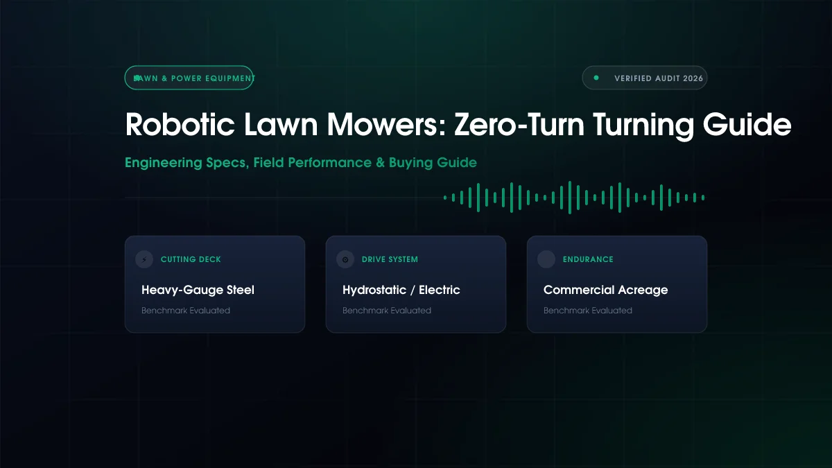 Robotic Lawn Mowers: Zero-Turn Turning Guide