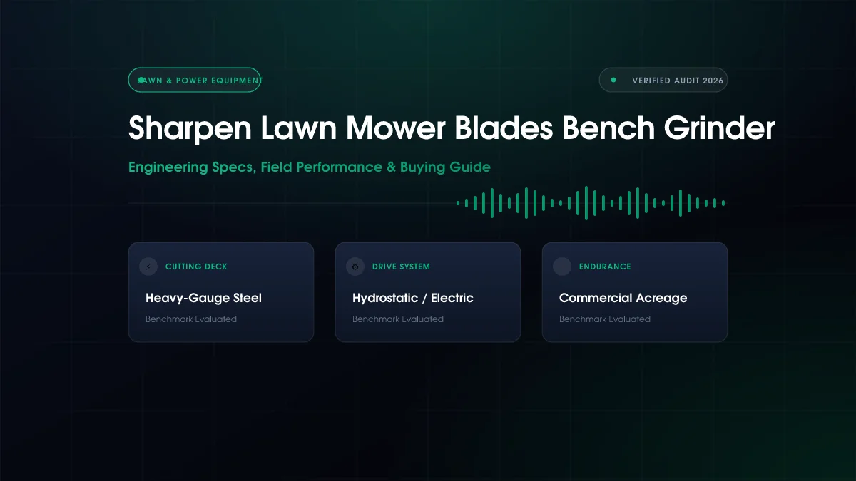 Sharpen Lawn Mower Blades Bench Grinder (2026)