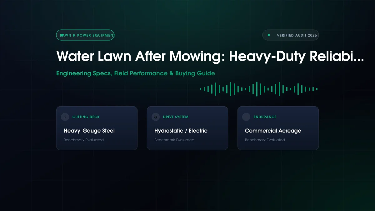 Water Lawn After Mowing: Heavy-Duty Reliability Ranked