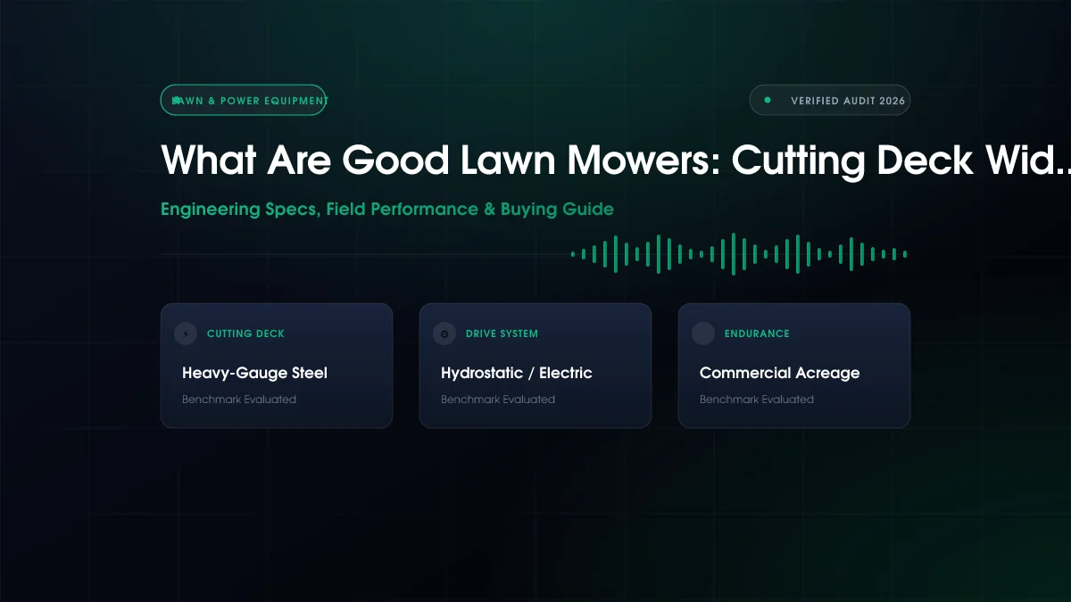 What Are Good Lawn Mowers: Cutting Deck Width Compared