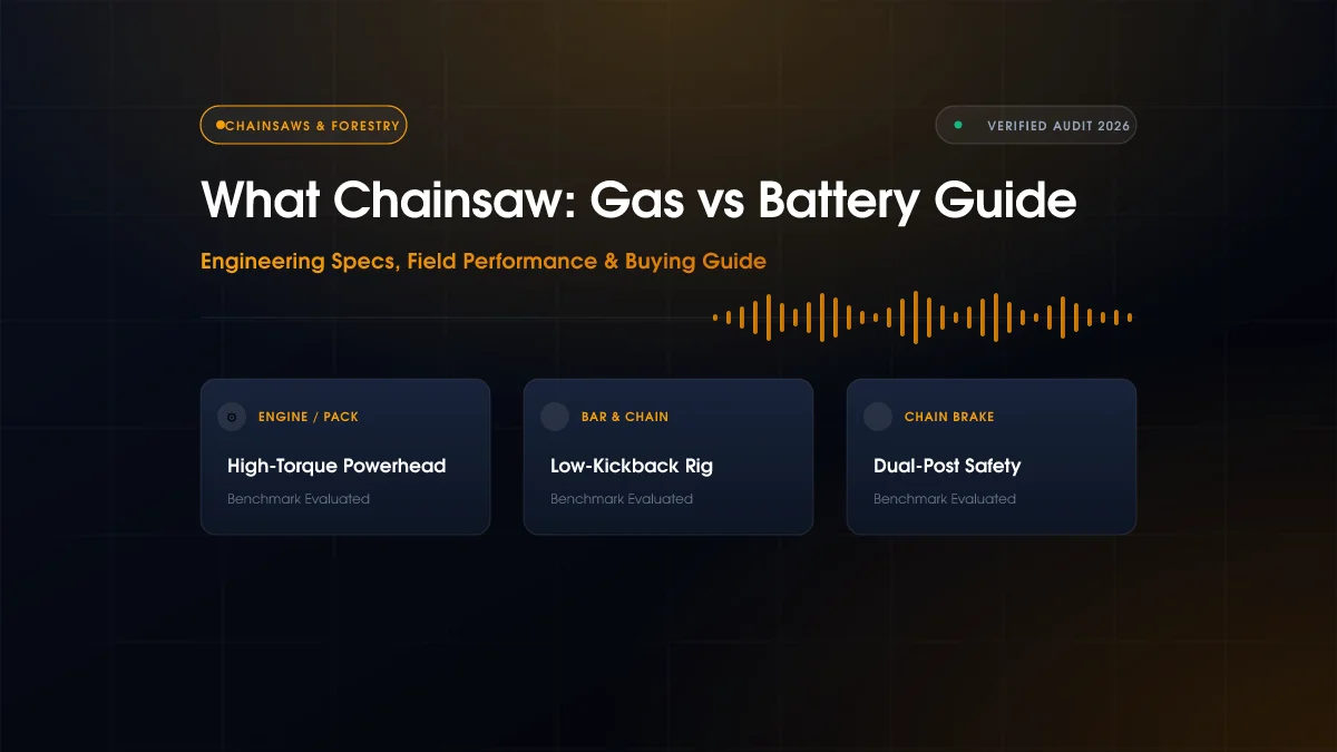 What Chainsaw: Gas vs Battery Guide (2026)