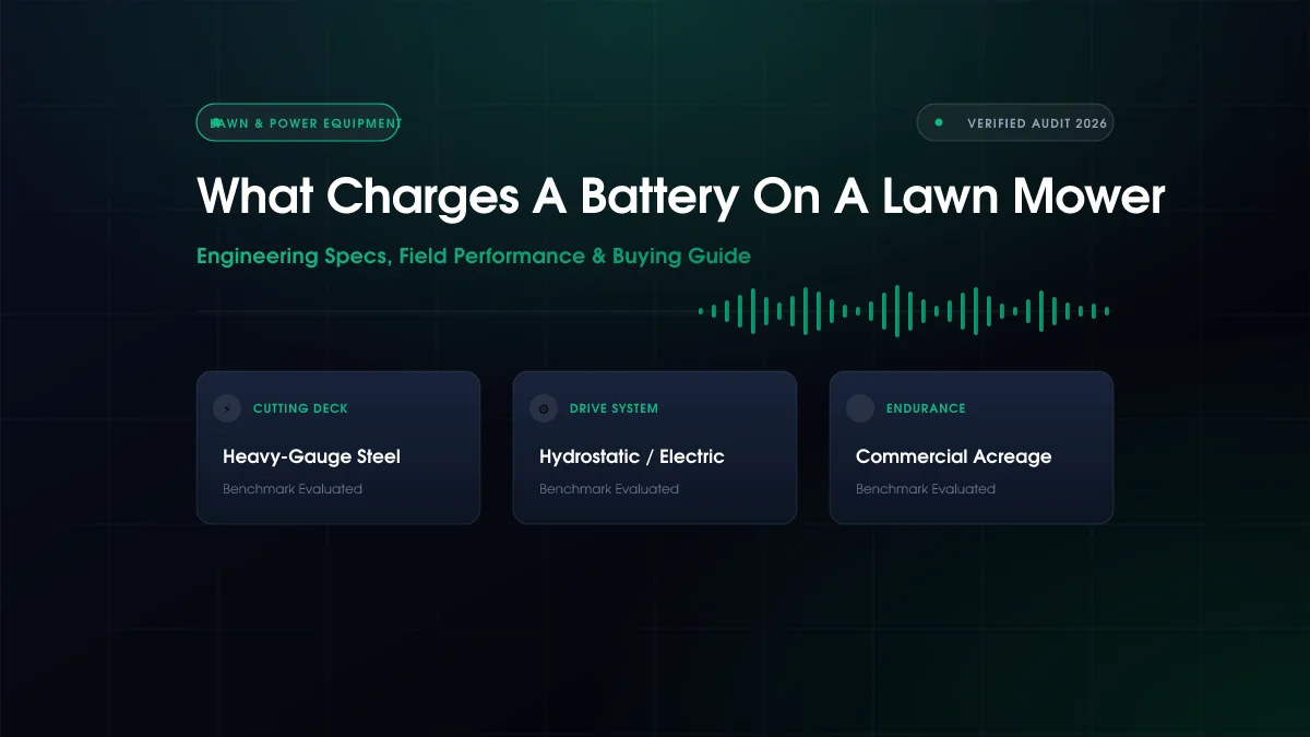 What Charges A Battery On A Lawn Mower (2026)