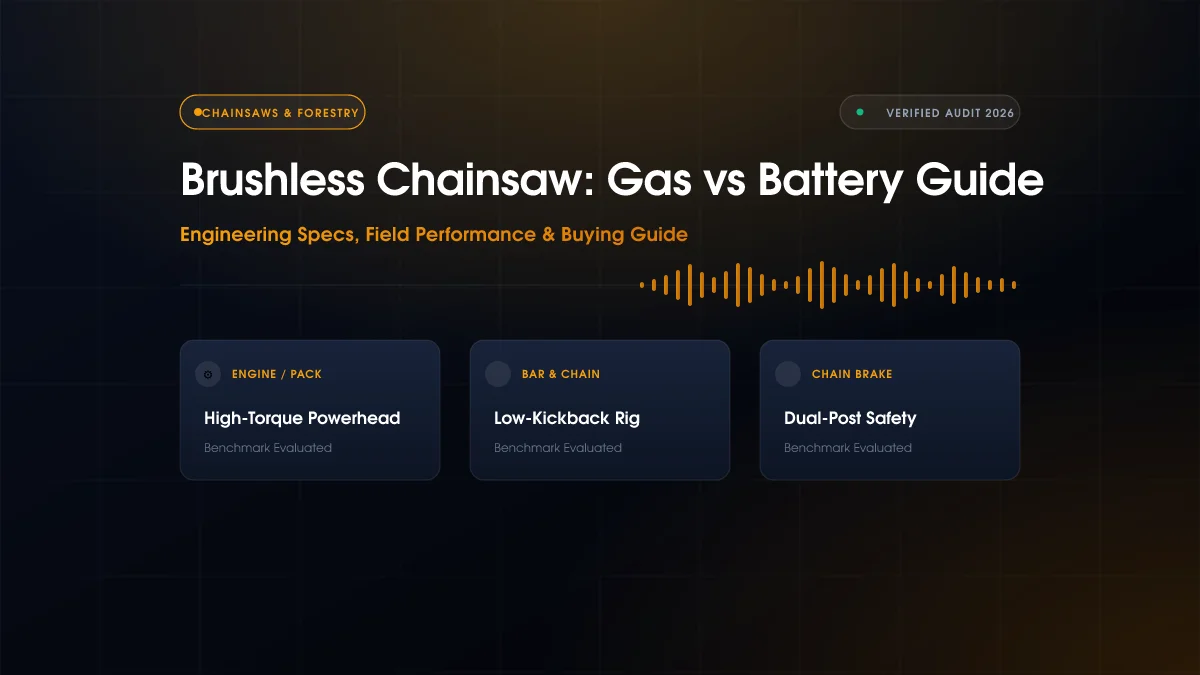 Brushless Chainsaw: Gas vs Battery Guide (2026)