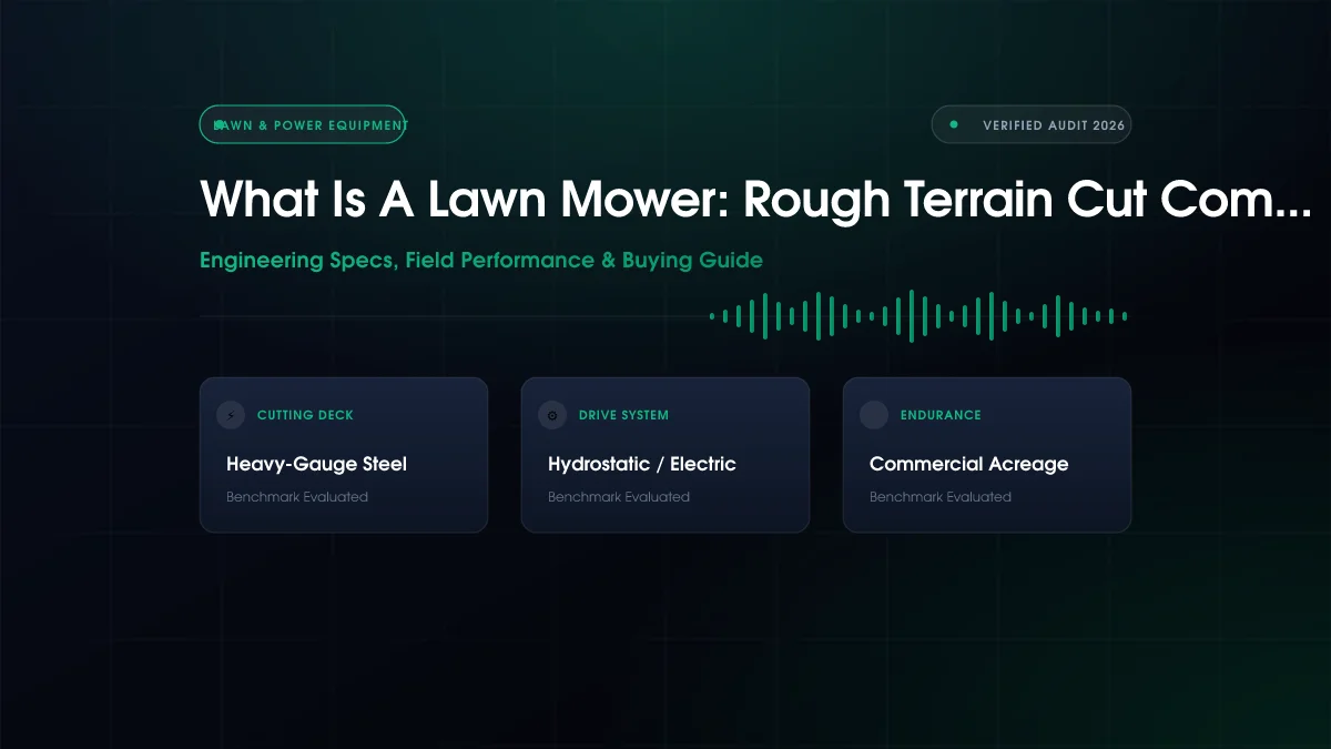 What Is A Lawn Mower: Rough Terrain Cut Compared