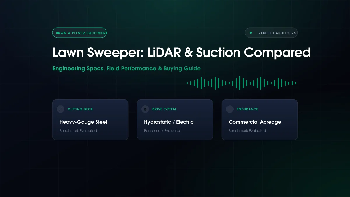 Lawn Sweeper: LiDAR & Suction Compared (2026)