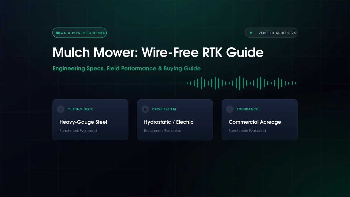 Mulch Mower: Wire-Free RTK Guide (2026)
