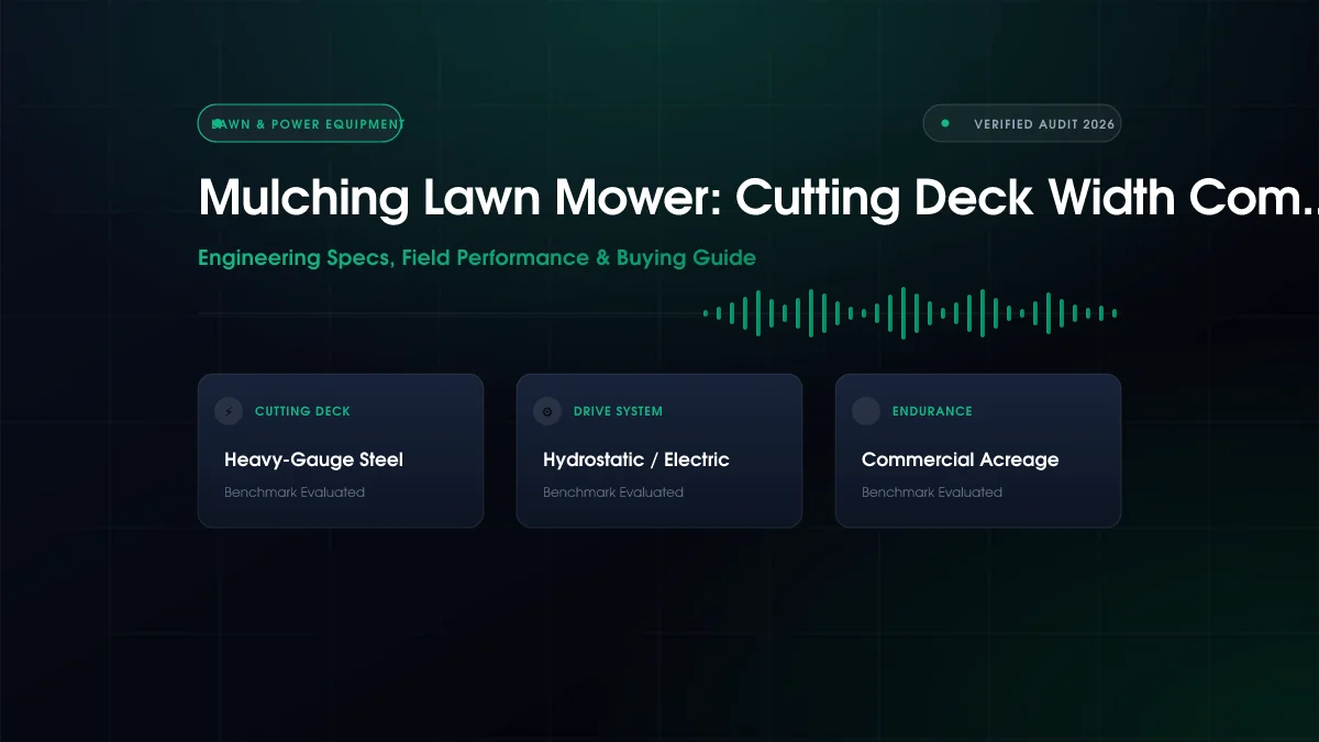 Mulching Lawn Mower: Cutting Deck Width Compared