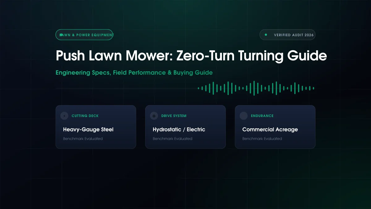 Push Lawn Mower: Zero-Turn Turning Guide