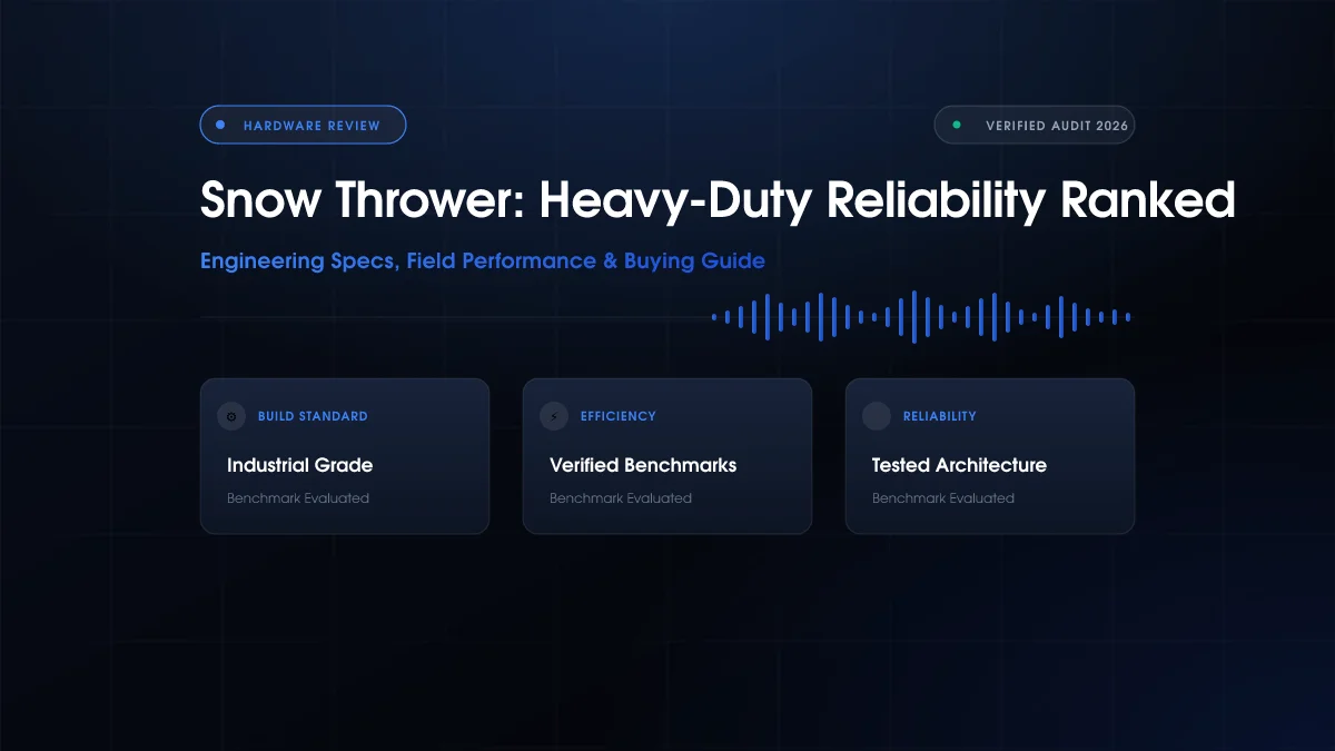 Snow Thrower: Heavy-Duty Reliability Ranked