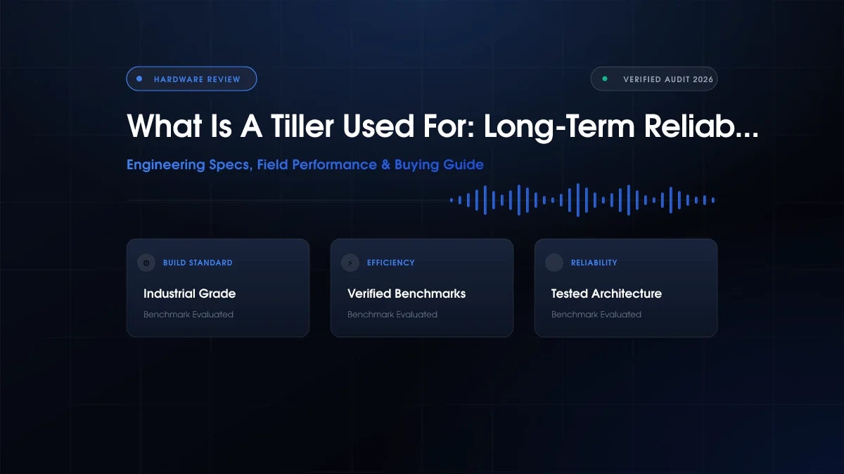 What Is a Tiller Used for?