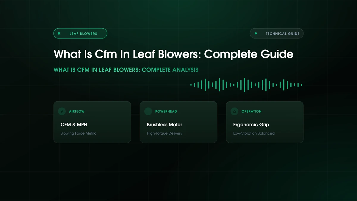 What Is Cfm In Leaf Blowers: Complete Guide (2026)