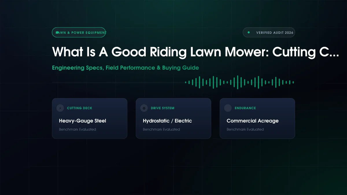 What Is a Good Riding Lawn Mower?