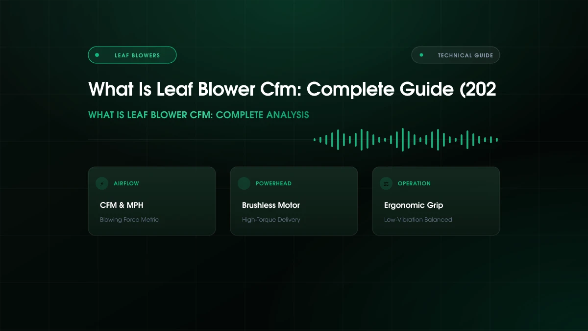 What Is Leaf Blower CFM?