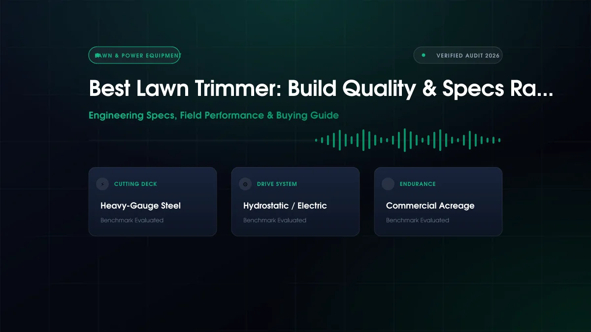 Best Lawn Trimmer: Build Quality & Specs Ranked