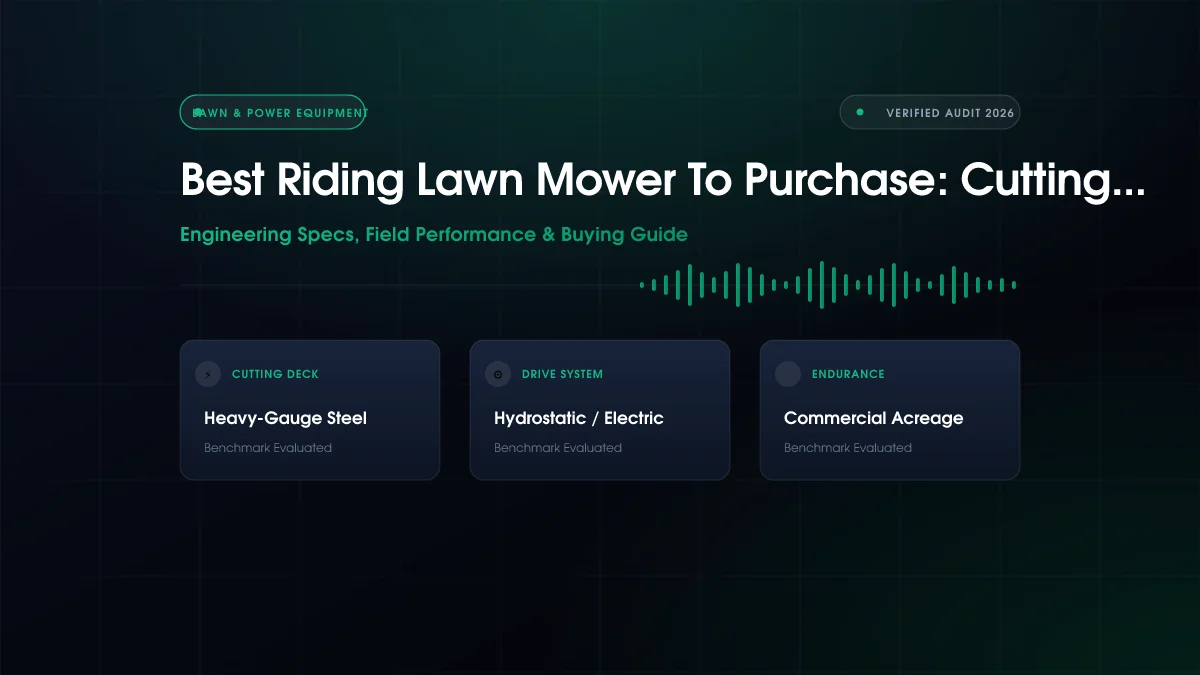 What Is the Best Riding Lawn Mower to Purchase?