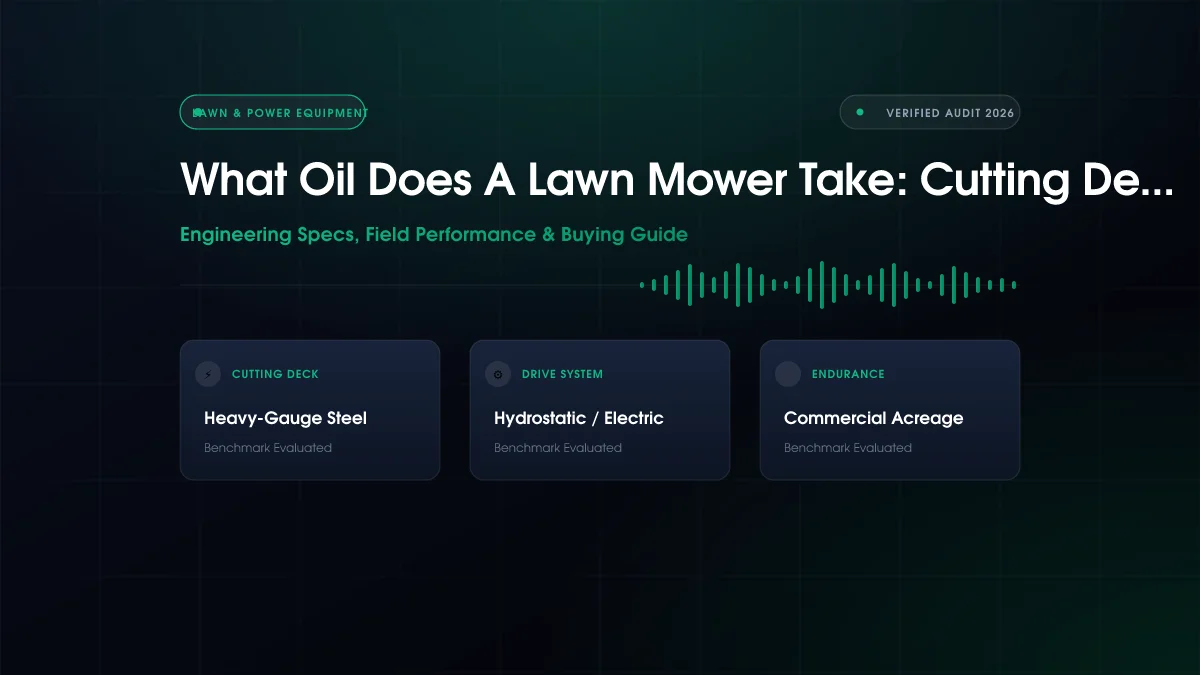 What Oil Does Lawn Mower Take?