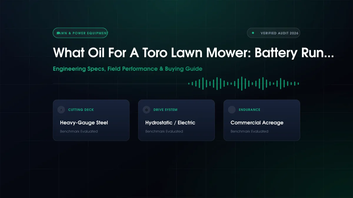 What Oil For A Toro Lawn Mower: Battery Runtime Ranked